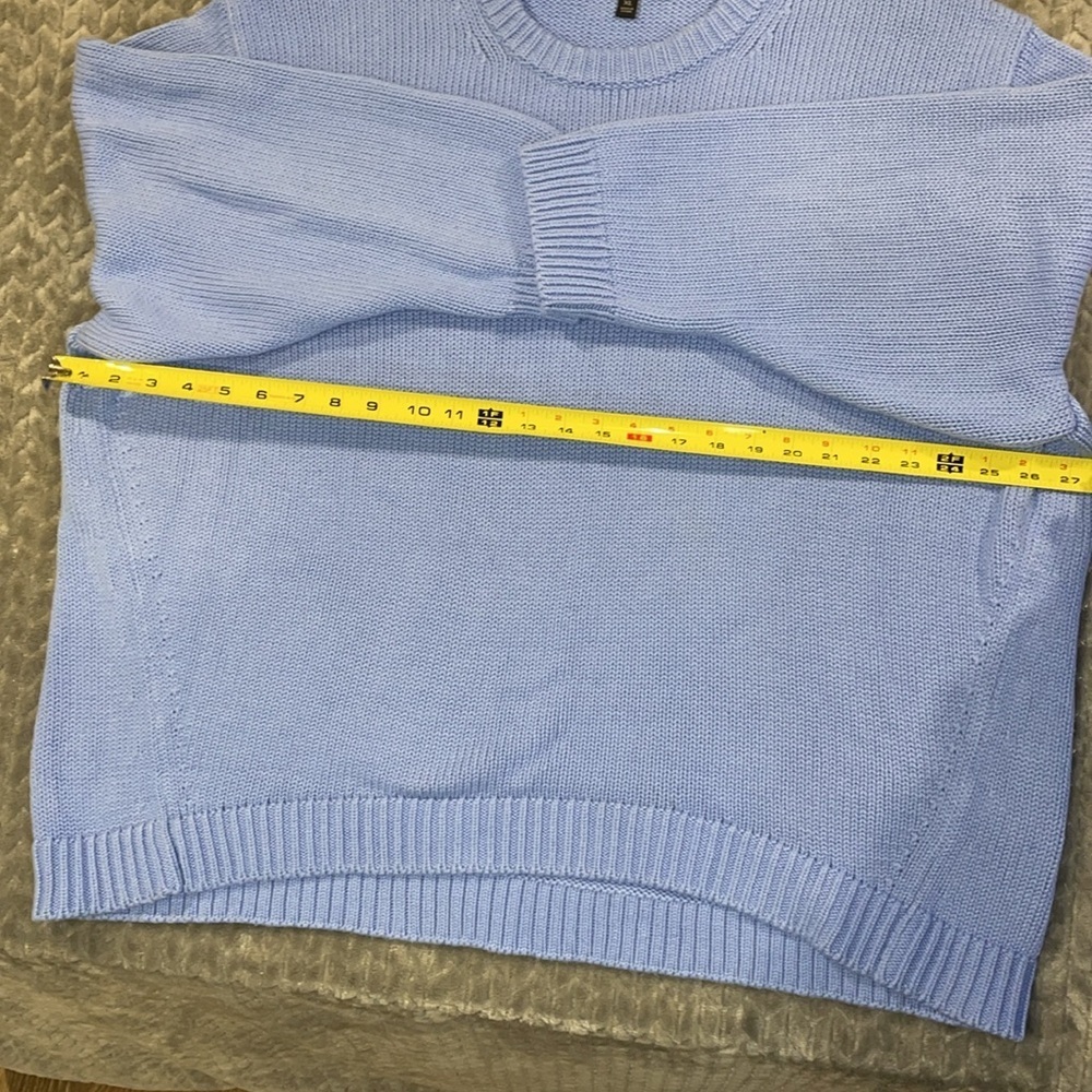 Banana Republic Cable Knit 3/4 Sleeve High Low Oversized Sweater. Size Xl. — image 6 of 7